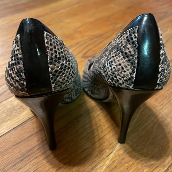 •JS BY JESSICA SIMPSON•WONDA FAUX REPTILE ANIMAL PRINT HEELS SIZE 7 EUC - Picture 6 of 7